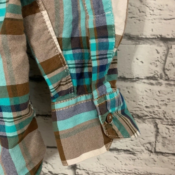 Allen Solly Men’s Plaid Button Front Short Size Medium Casual Nottingham England - Picture 7 of 11